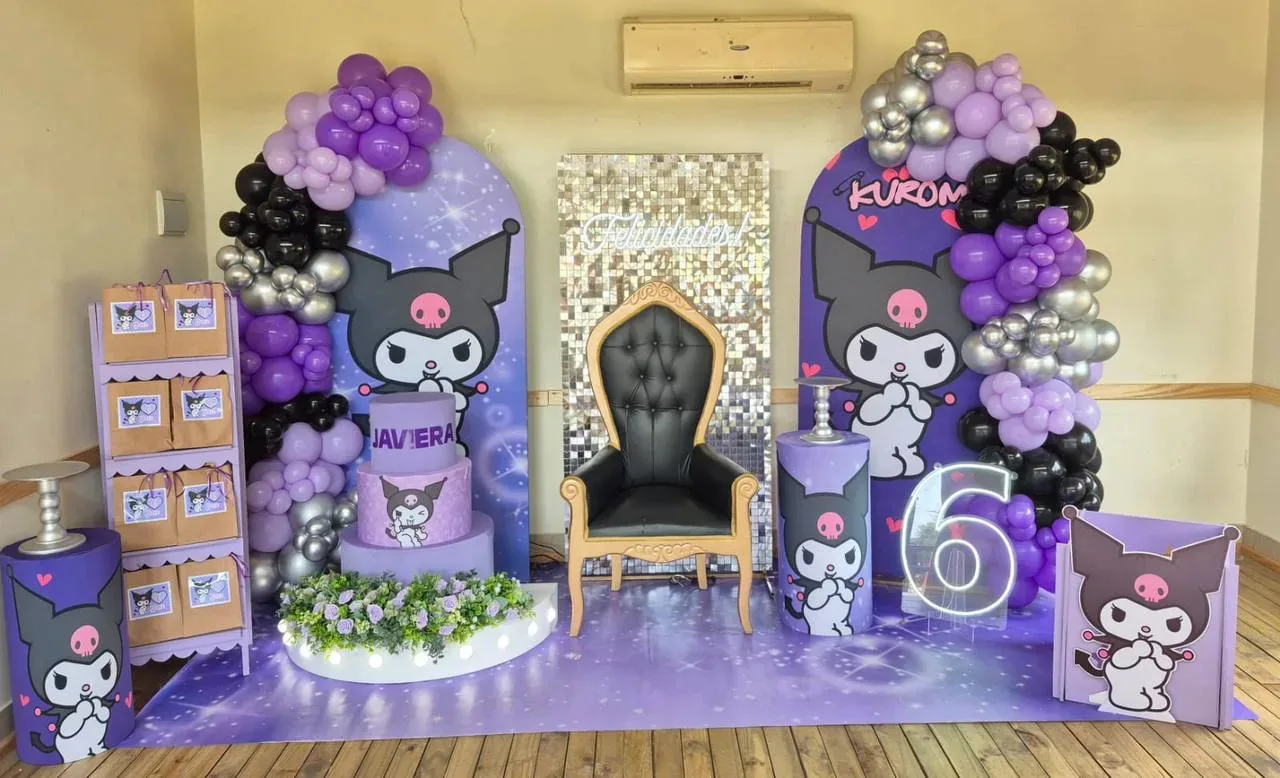 Decoración temática coordinada para fiesta infantil